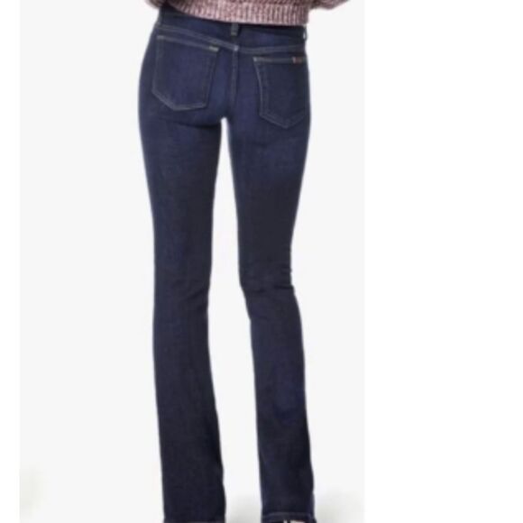 Joe's Curvy Mini Boot Cut Mid Rise Jeans Size 30 Everleight Dark Wash Skinny Leg - Picture 2 of 13